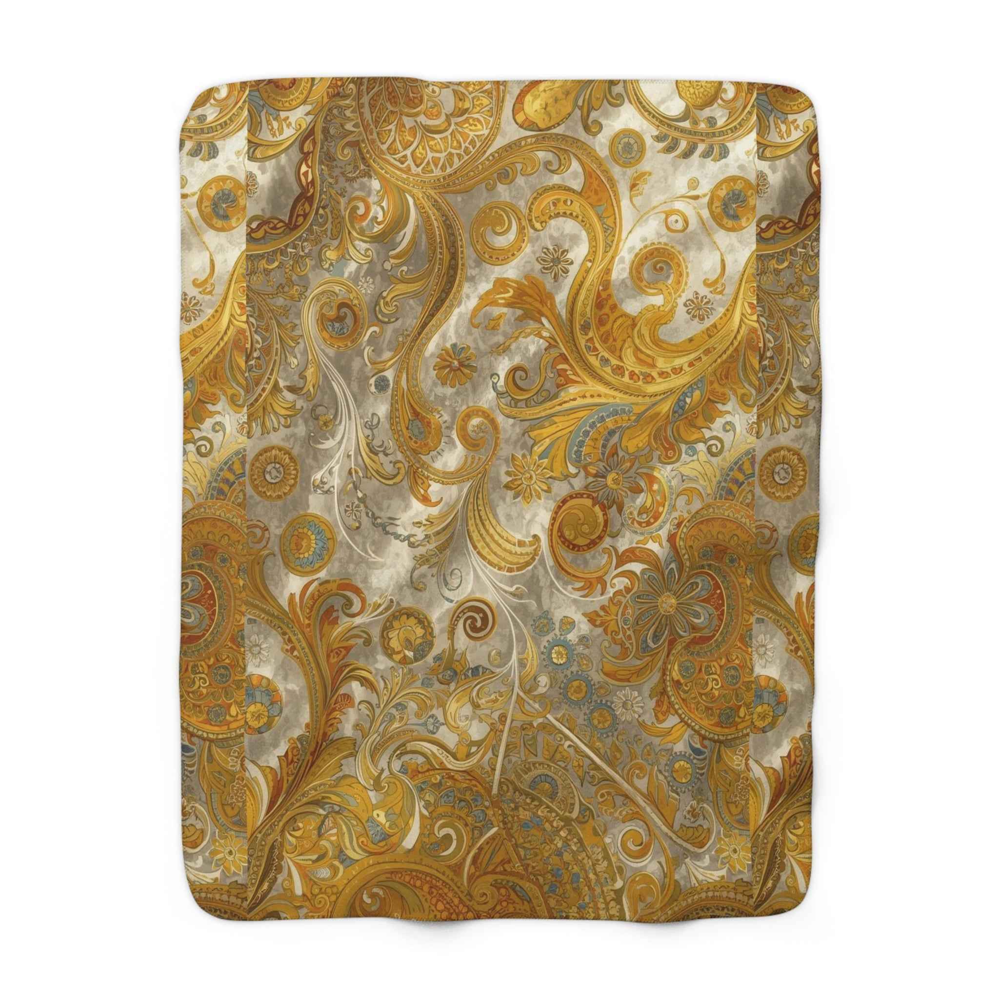 Luxurious Sherpa Fleece Blanket for Cozy Decor, Perfect for Home, Gifts, Winter, Holidays, Elegant Pattern